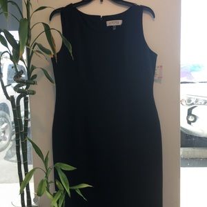 Kasper black sheath dress